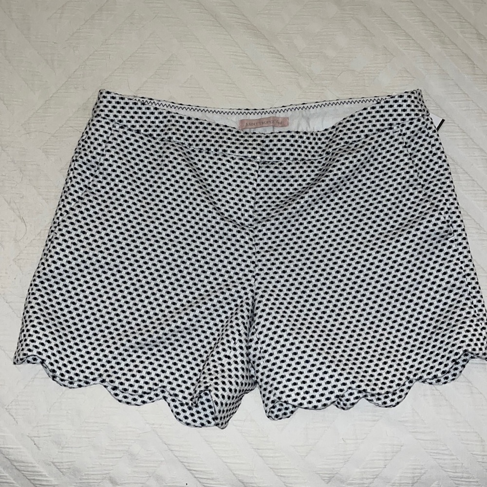 Saint Tropez West scalloped patterned shorts